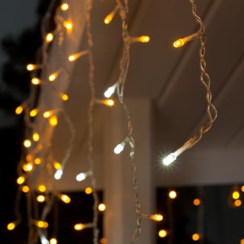 Гирлянда светодиодная "Бахрома" 160LED 3х0,6м Желтая  IP44 картинка 
